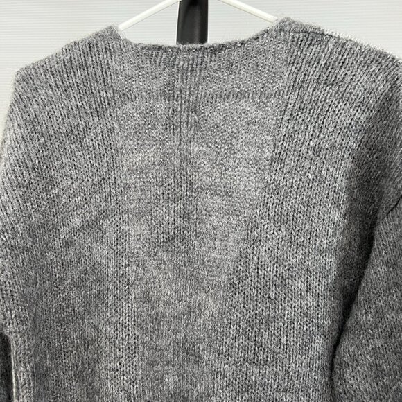 NWT Elisabetta Collection‎ Wool Mohair Blend Houndstooth Cardigan Grey Pink Sz S - Picture 8 of 14